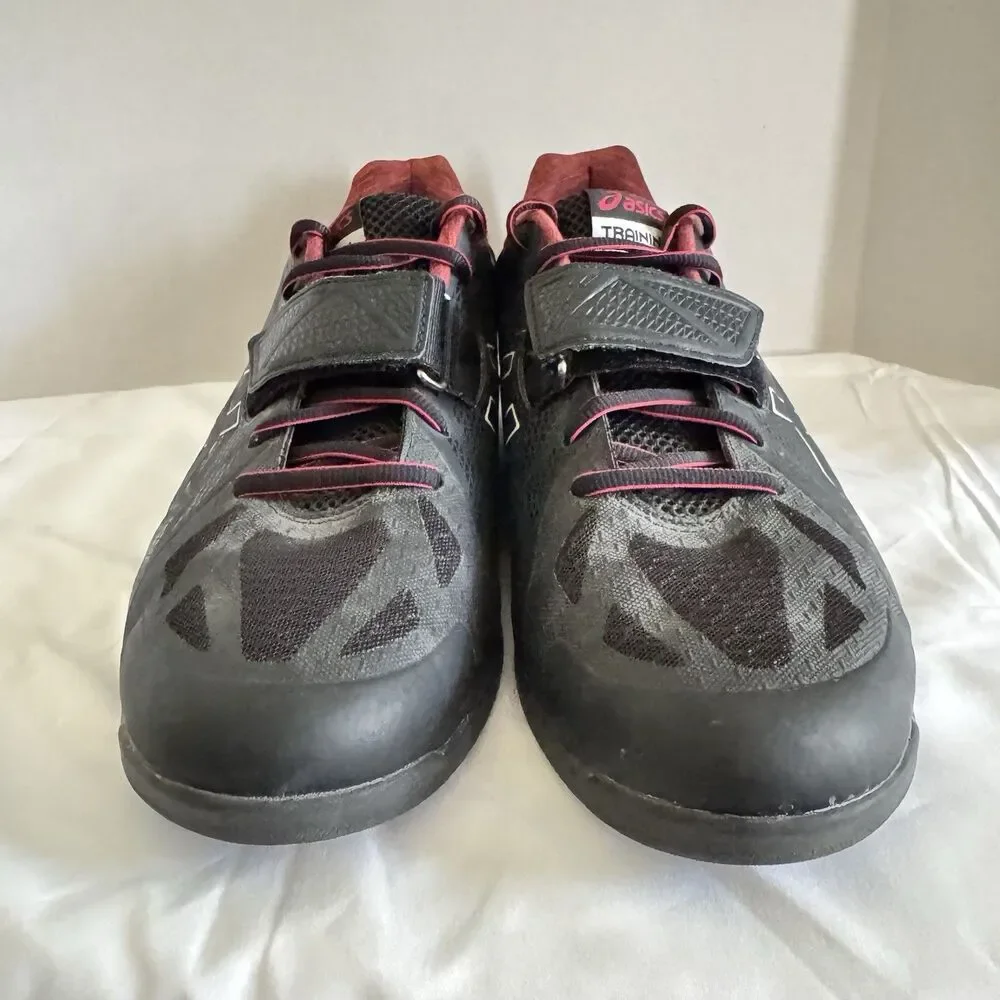 ASICS Men's Lift Master Lite Cross-Trainer Shoe Black/Onyx/True Red Size 11.5